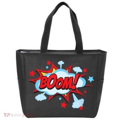Comic Book BOOM , Funny Retro Costume, Superhero Bag