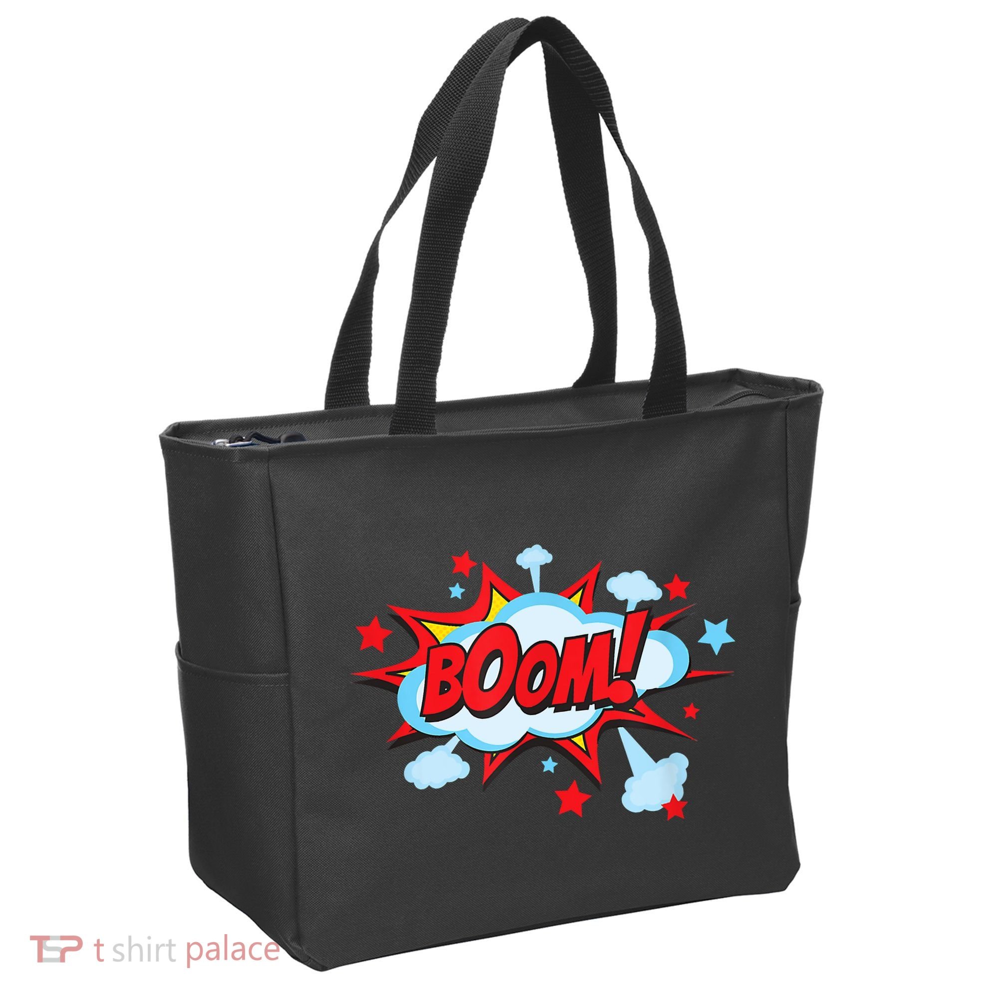 Comic Book BOOM , Funny Retro Costume, Superhero Tote Bag