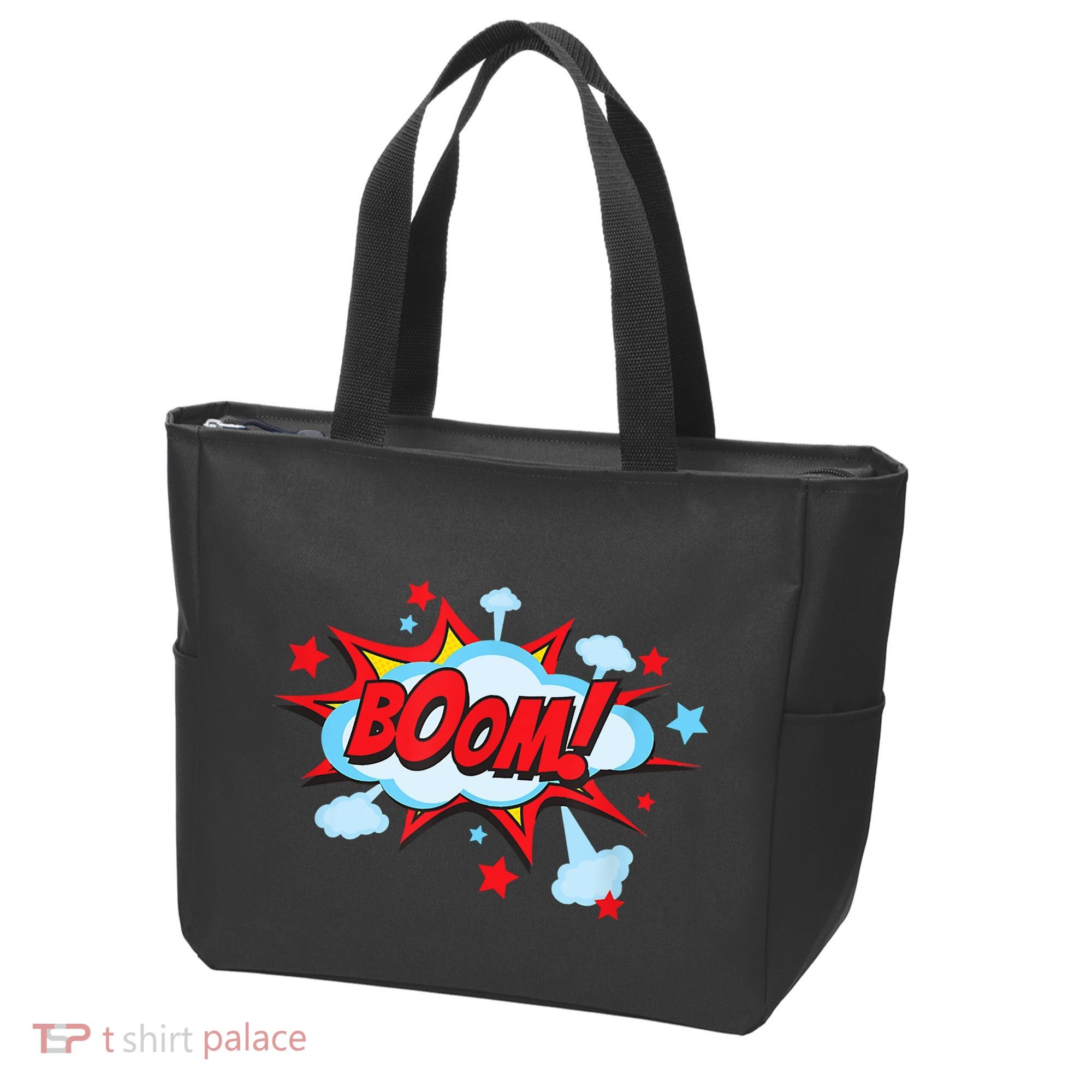Comic Book BOOM , Funny Retro Costume, Superhero Tote Bag