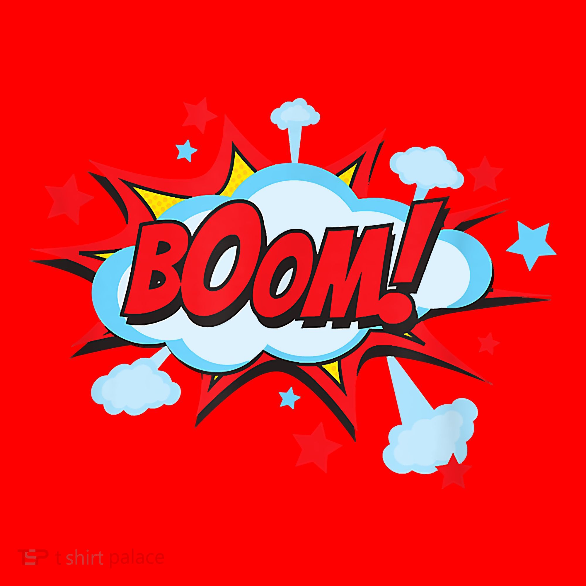 Comic Book BOOM , Funny Retro Costume, Superhero Santa Hat