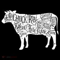 Cow Butcher Beef Cuts Diagram Long Sleeve Shirt thumb 2