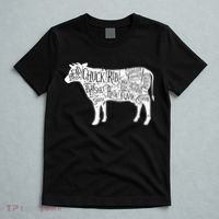 Cow Butcher Beef Cuts Diagram T-Shirt thumb 5