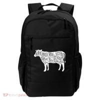 Cow Butcher Beef Cuts Diagram Backpack thumb 0