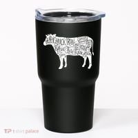 Cow Butcher Beef Cuts Diagram Tumbler thumb 0