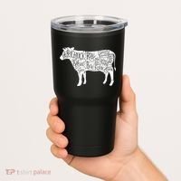 Cow Butcher Beef Cuts Diagram Tumbler thumb 2