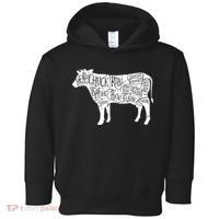 Cow Butcher Beef Cuts Diagram Toddler Hoodie thumb 0