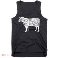 Cow Butcher Beef Cuts Diagram Tank Top thumb 0