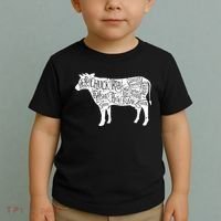Cow Butcher Beef Cuts Diagram Toddler T-Shirt thumb 2