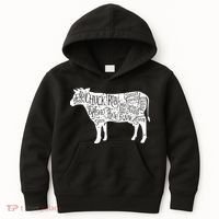 Cow Butcher Beef Cuts Diagram Kids Hoodie thumb 0