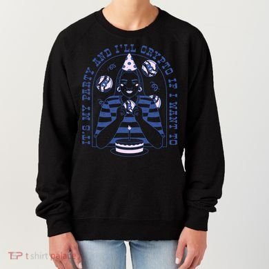 Crypto Bitcoin Birthday Funny Women's Sweatshirt