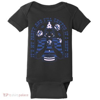Crypto Bitcoin Birthday Funny Baby Bodysuit