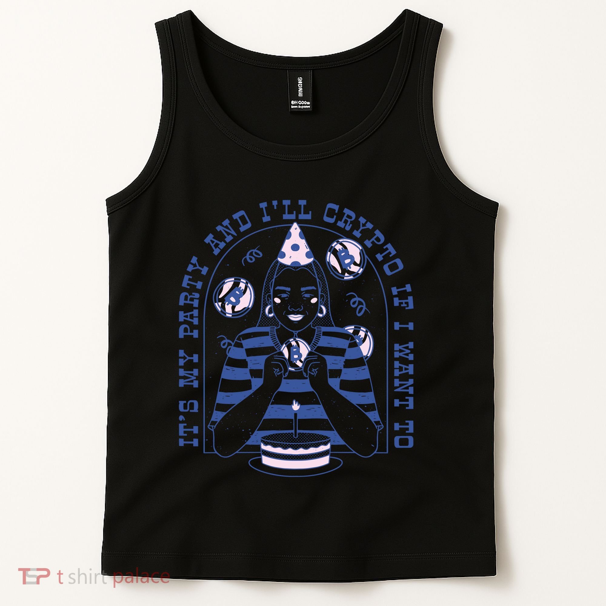 Crypto Bitcoin Birthday Funny Tank Top