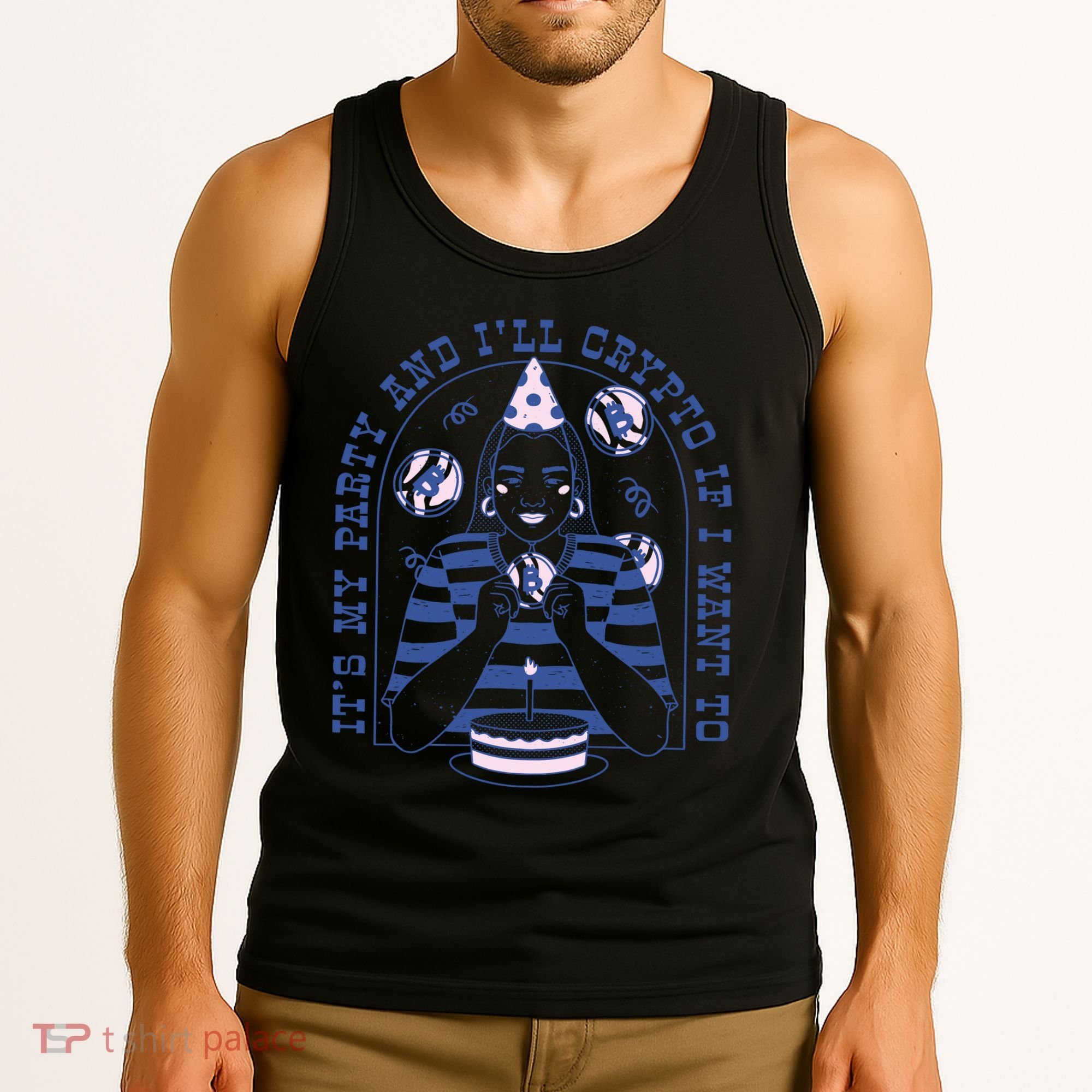 Crypto Bitcoin Birthday Funny Tank Top