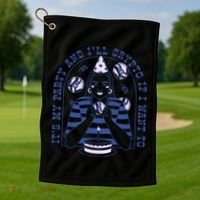 Crypto Bitcoin Birthday Funny Golf Towel thumb 1