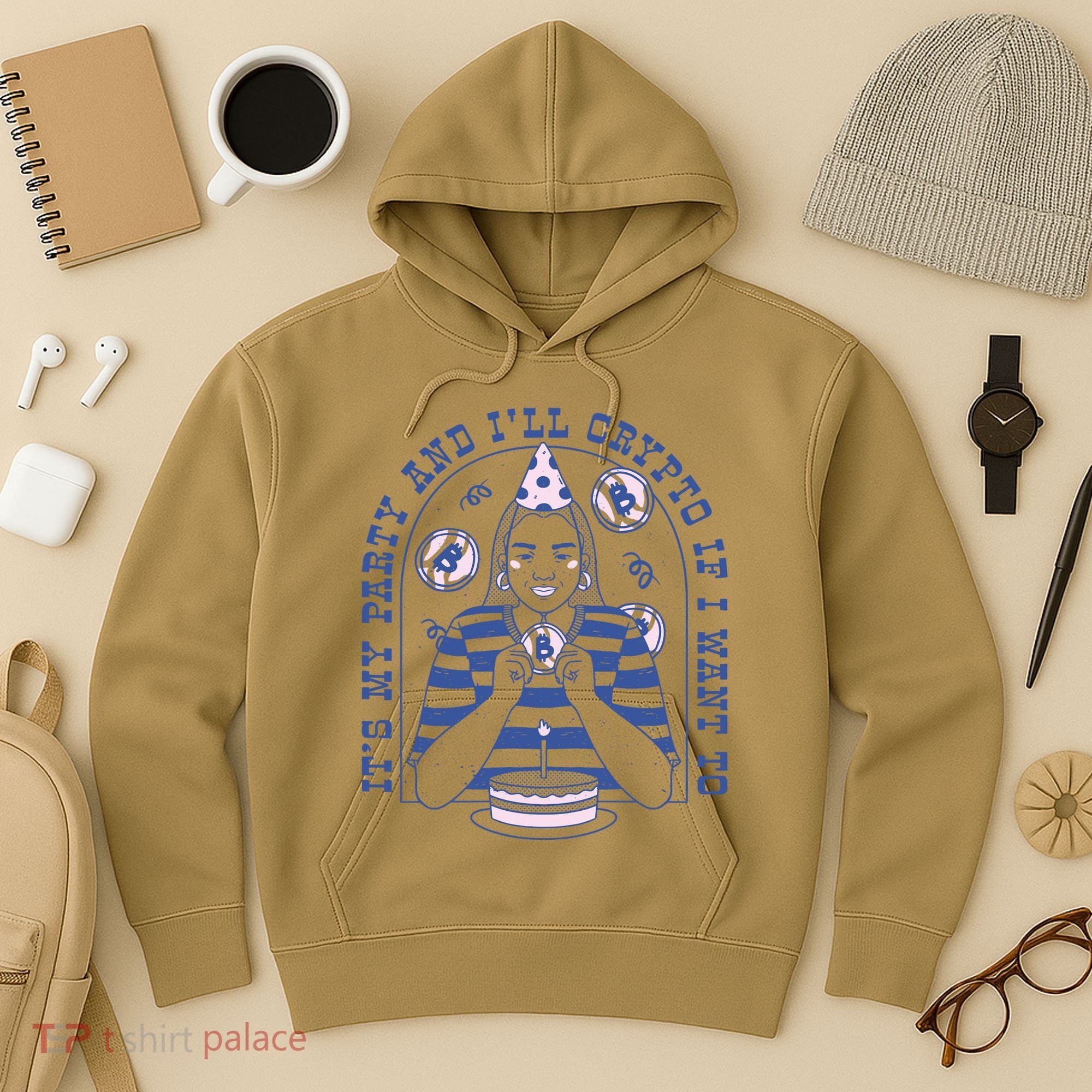 Crypto Bitcoin Birthday Funny Hoodie