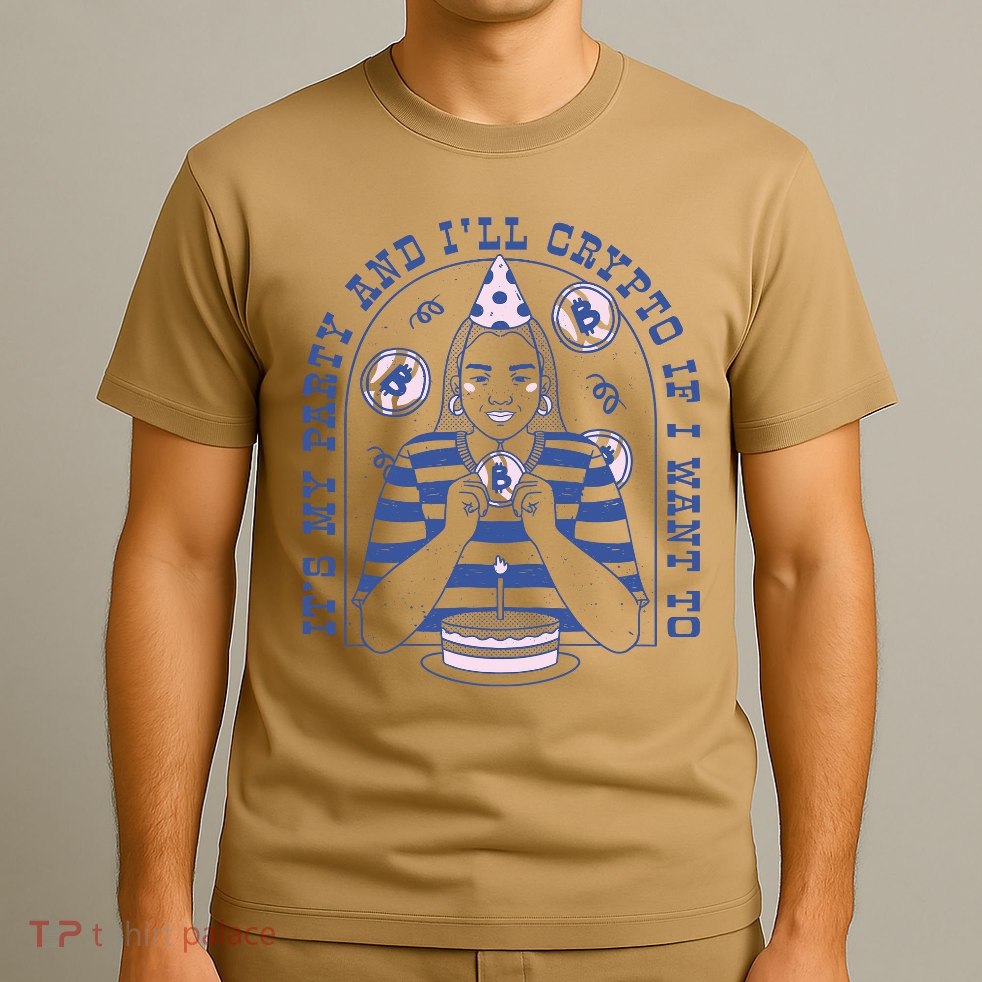 Crypto Bitcoin Birthday Funny T-Shirt
