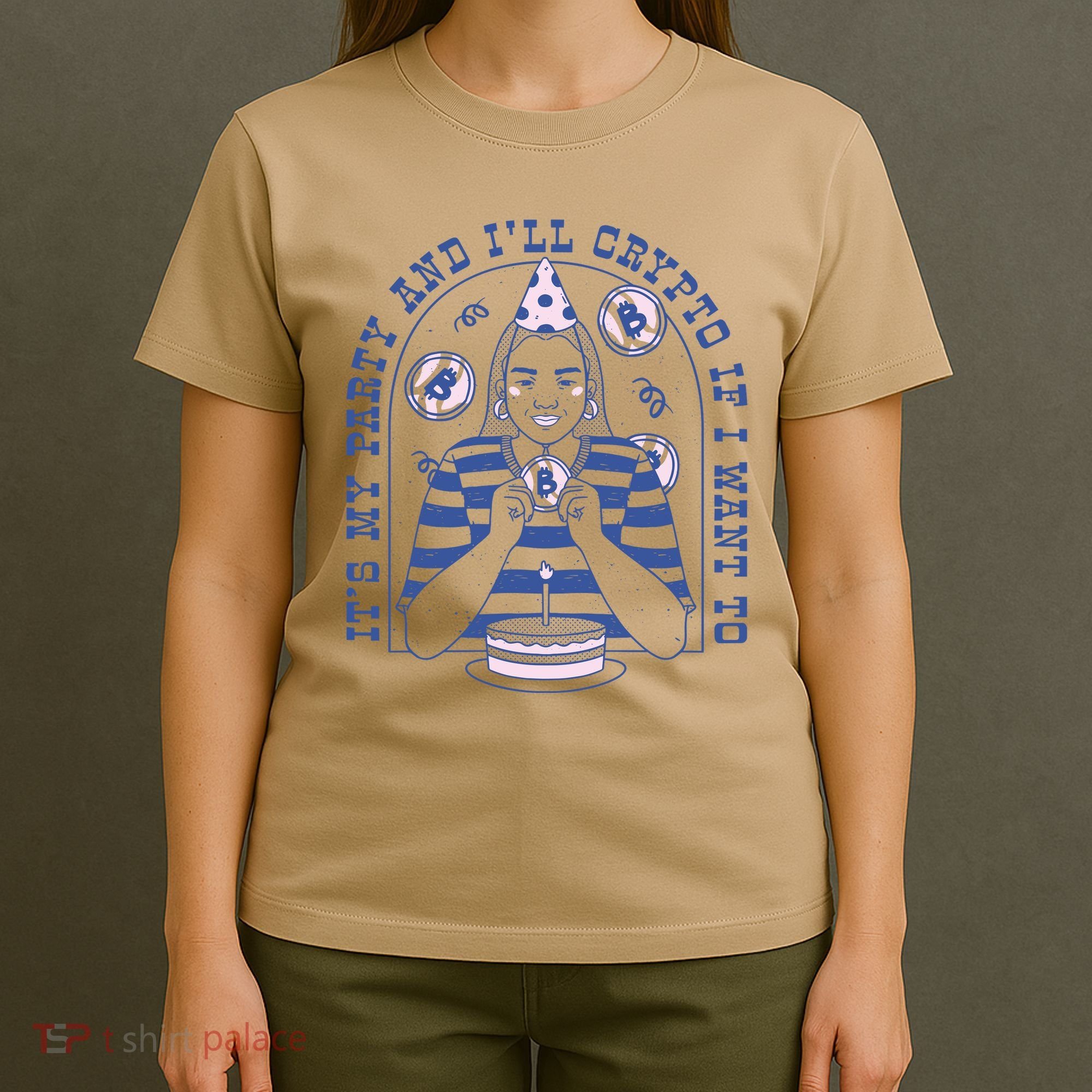 Crypto Bitcoin Birthday Funny T-Shirt