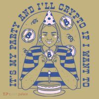 Crypto Bitcoin Birthday Funny Button thumb 1