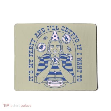 Crypto Bitcoin Birthday Funny Mousepad