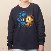 Cool Billiard Balls For 8 Ball And 9 Ball Player Women's Sweatshirt thumb 0