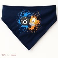 Cool Billiard Balls For 8 Ball And 9 Ball Player USA-Made Doggie Bandana thumb 0