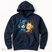 Cool Billiard Balls For 8 Ball And 9 Ball Player Hoodie thumb 0