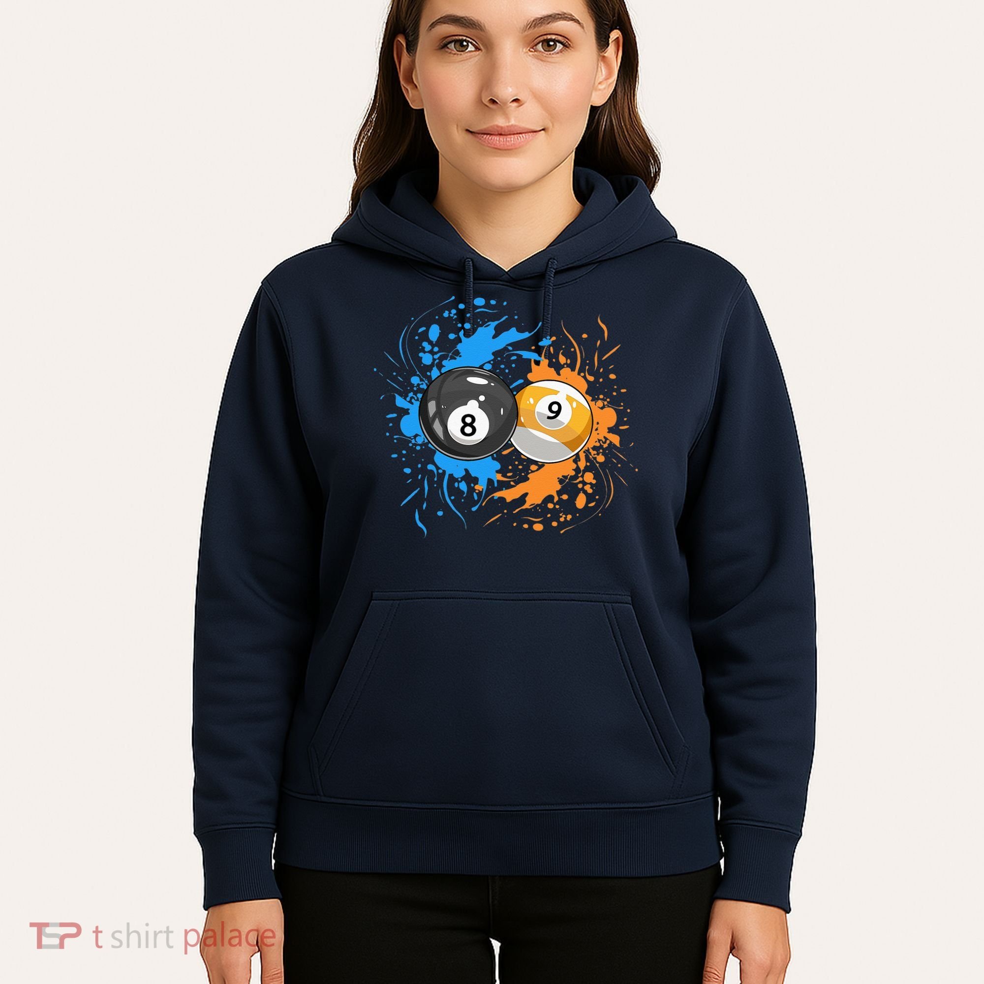 Cool Billiard Balls For 8 Ball And 9 Ball Player Hoodie