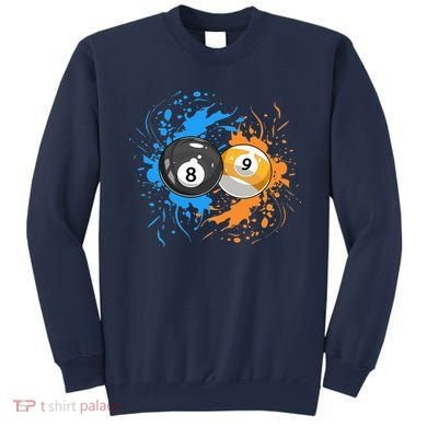 Cool Billiard Balls For 8 Ball And 9 Ball Player Sweatshirt