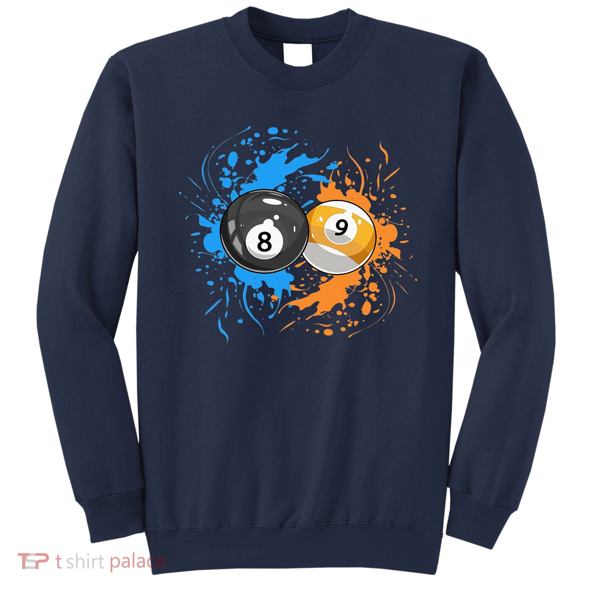 Cool Billiard Balls For 8 Ball And 9 Ball Player Sweatshirt
