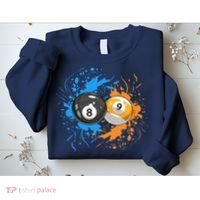 Cool Billiard Balls For 8 Ball And 9 Ball Player Sweatshirt thumb 2