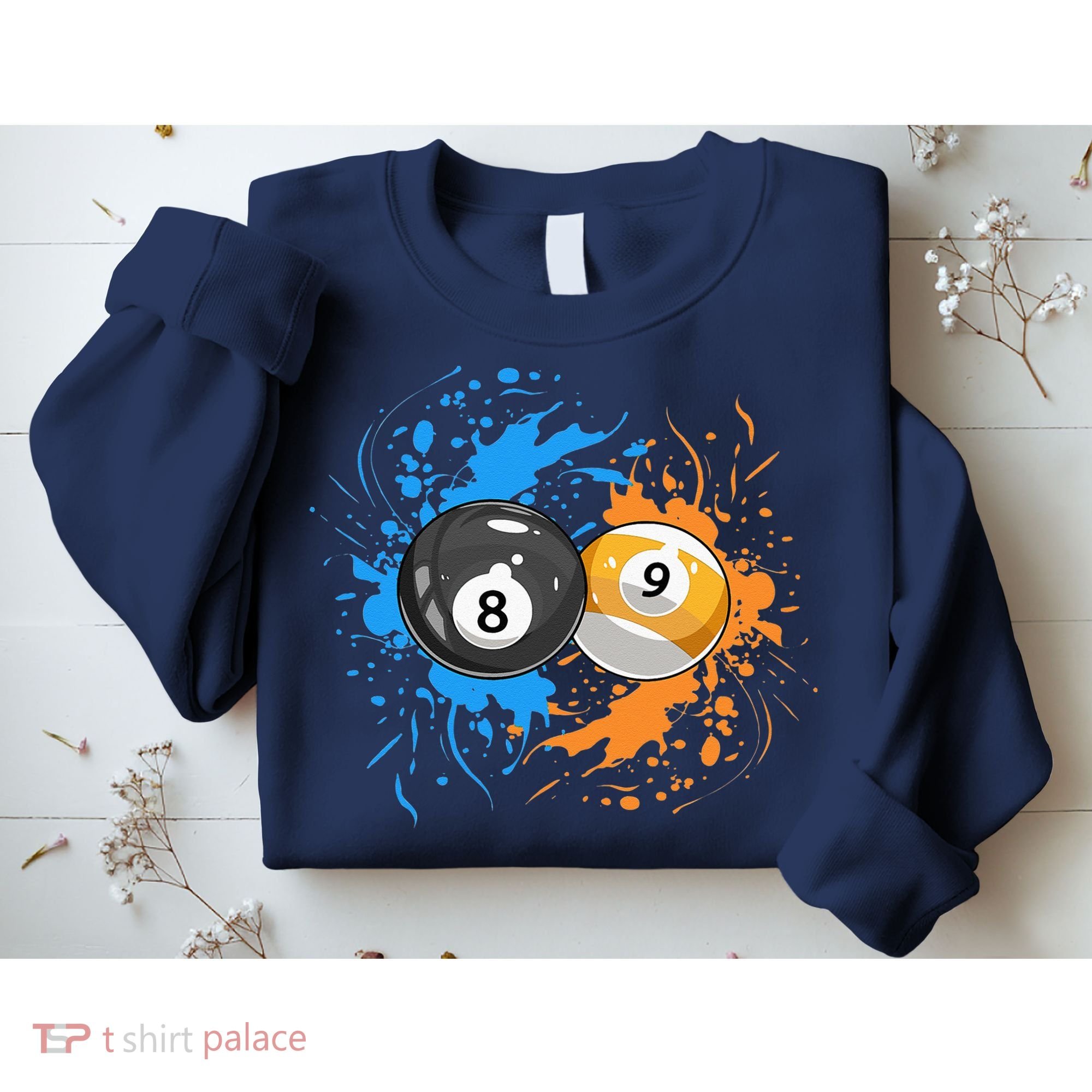 Cool Billiard Balls For 8 Ball And 9 Ball Player Sweatshirt