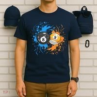Cool Billiard Balls For 8 Ball And 9 Ball Player T-Shirt thumb 6