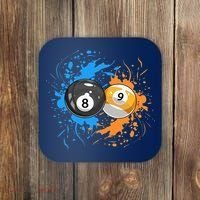Cool Billiard Balls For 8 Ball And 9 Ball Player Coaster thumb 0