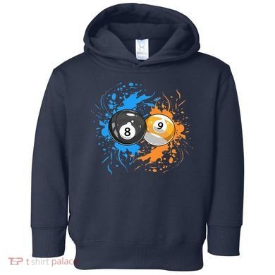 Cool Billiard Balls For 8 Ball And 9 Ball Player Toddler Hoodie