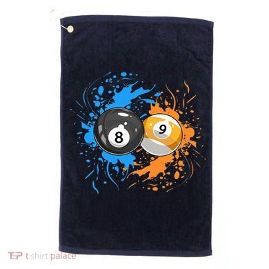 Cool Billiard Balls For 8 Ball And 9 Ball Player Golf Towel