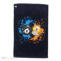 Cool Billiard Balls For 8 Ball And 9 Ball Player Golf Towel thumb 0