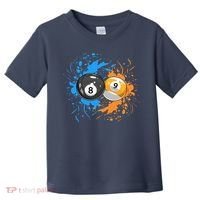 Cool Billiard Balls For 8 Ball And 9 Ball Player Toddler T-Shirt thumb 0