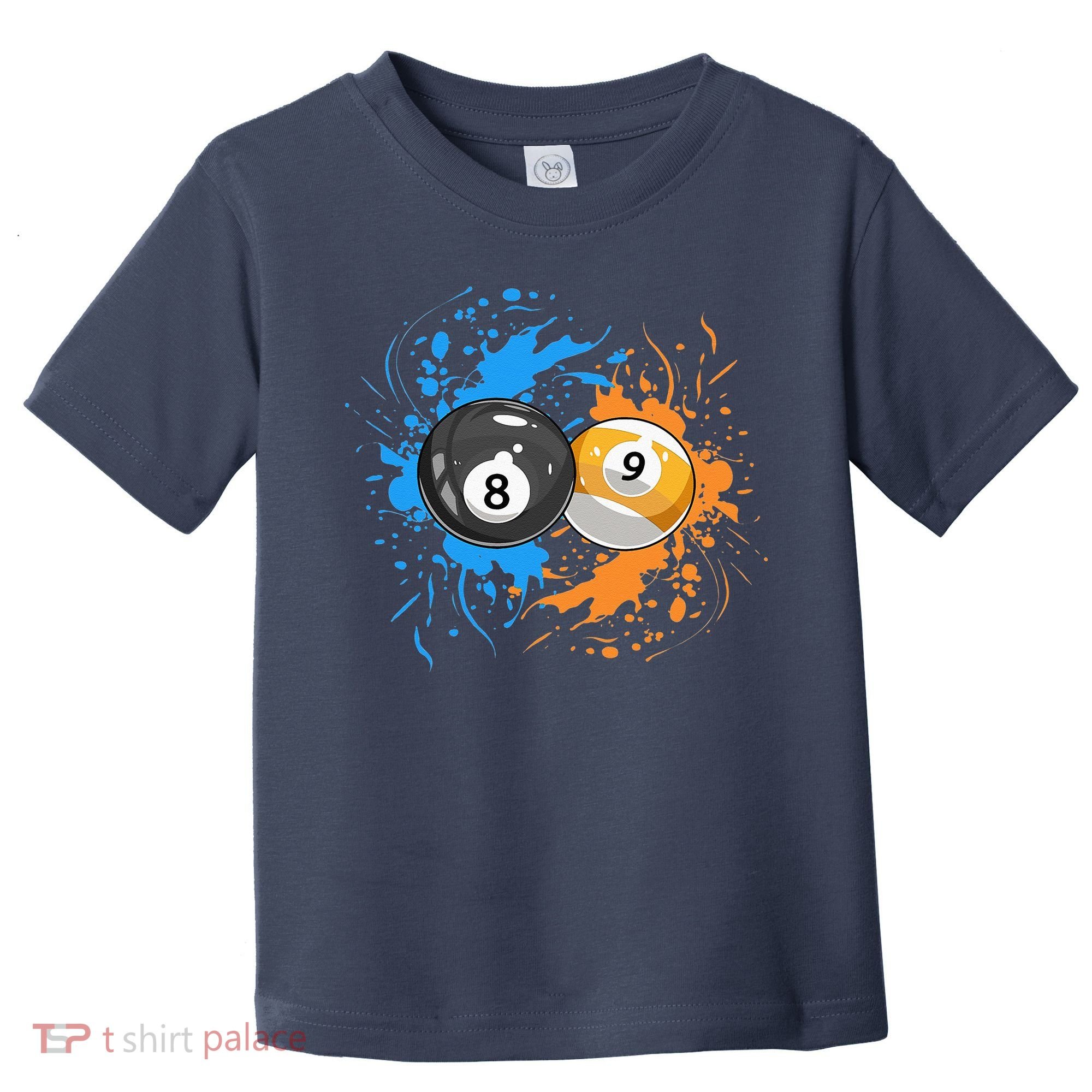Cool Billiard Balls For 8 Ball And 9 Ball Player Toddler T-Shirt