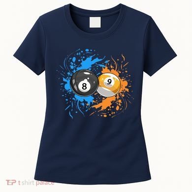 Cool Billiard Balls For 8 Ball And 9 Ball Player Women's T-Shirt
