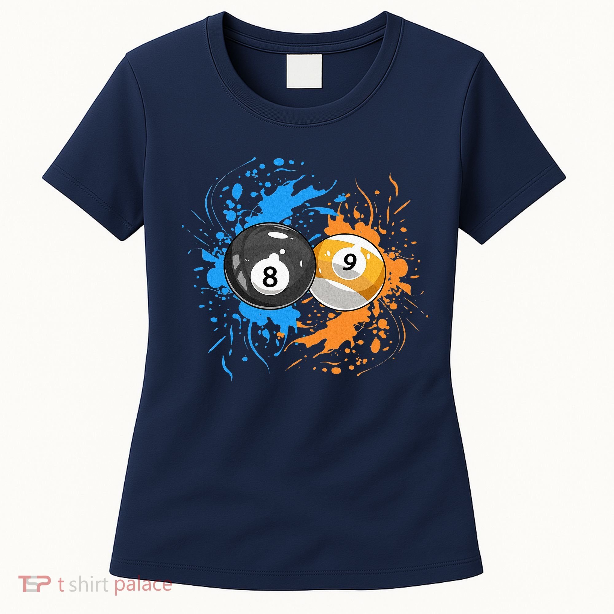 Cool Billiard Balls For 8 Ball And 9 Ball Player Women's T-Shirt