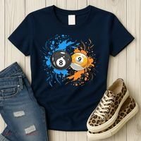 Cool Billiard Balls For 8 Ball And 9 Ball Player Women's T-Shirt thumb 3