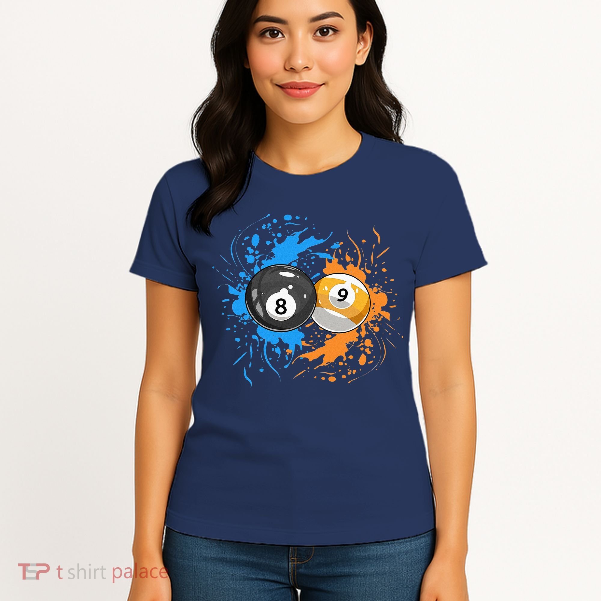 Cool Billiard Balls For 8 Ball And 9 Ball Player Women's T-Shirt