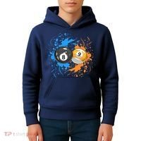 Cool Billiard Balls For 8 Ball And 9 Ball Player Kids Hoodie thumb 4