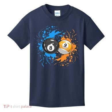 Cool Billiard Balls For 8 Ball And 9 Ball Player Kids T-Shirt