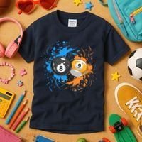 Cool Billiard Balls For 8 Ball And 9 Ball Player Kids T-Shirt thumb 3