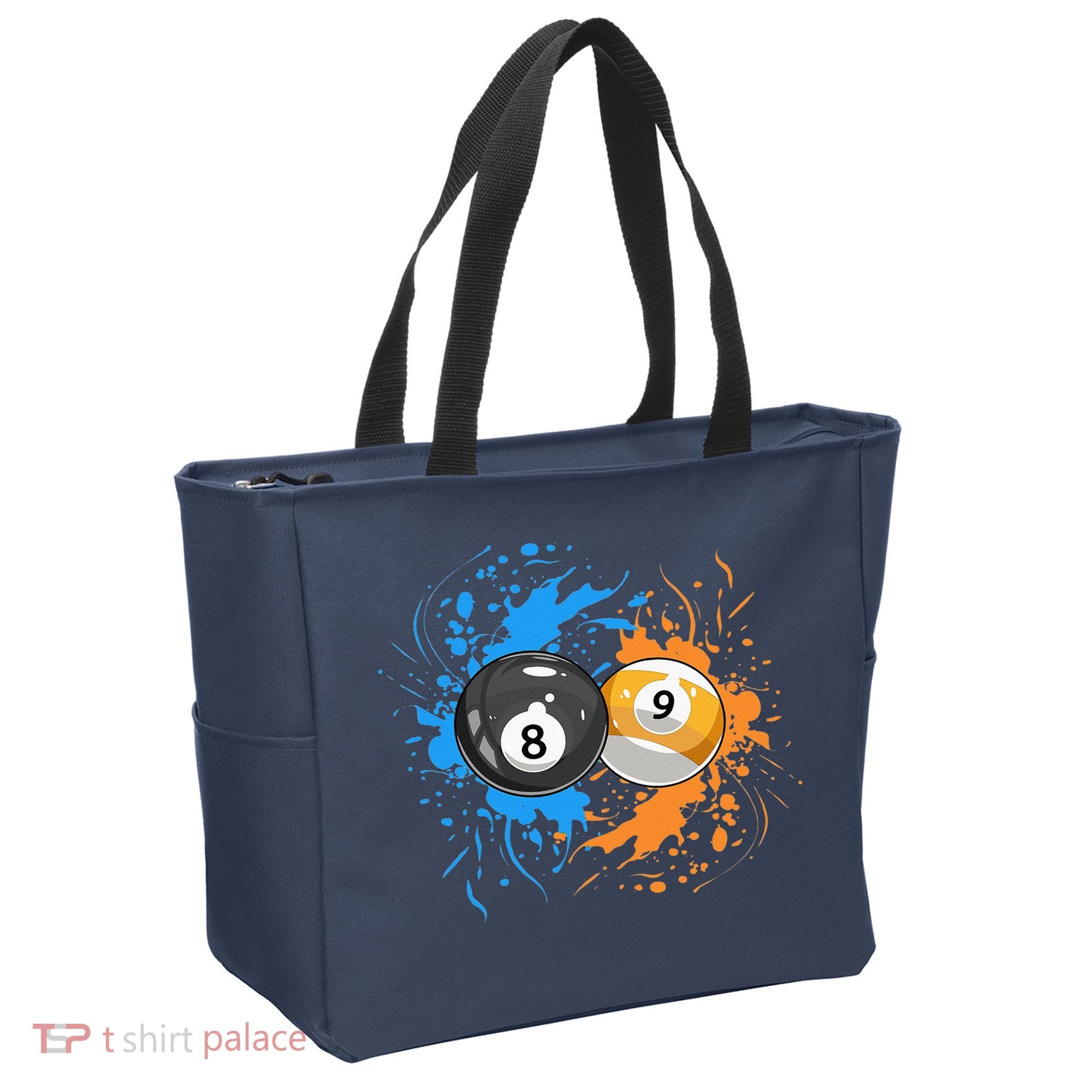 Cool Billiard Balls For 8 Ball And 9 Ball Player Tote Bag