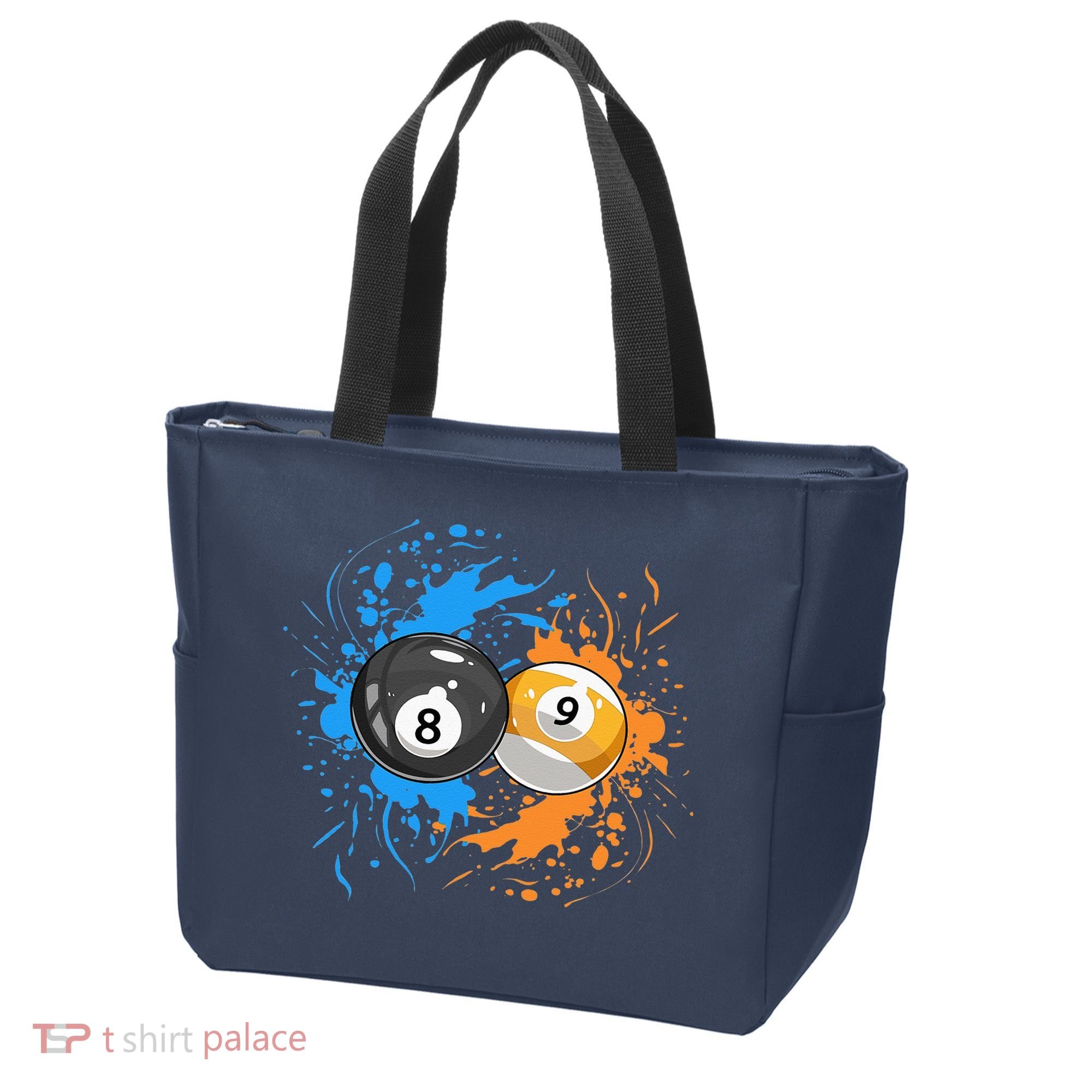 Cool Billiard Balls For 8 Ball And 9 Ball Player Tote Bag