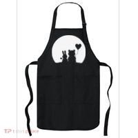 Cute Bunny Bear Love Couple Valentine's Day Rabbit Lover Apron thumb 0