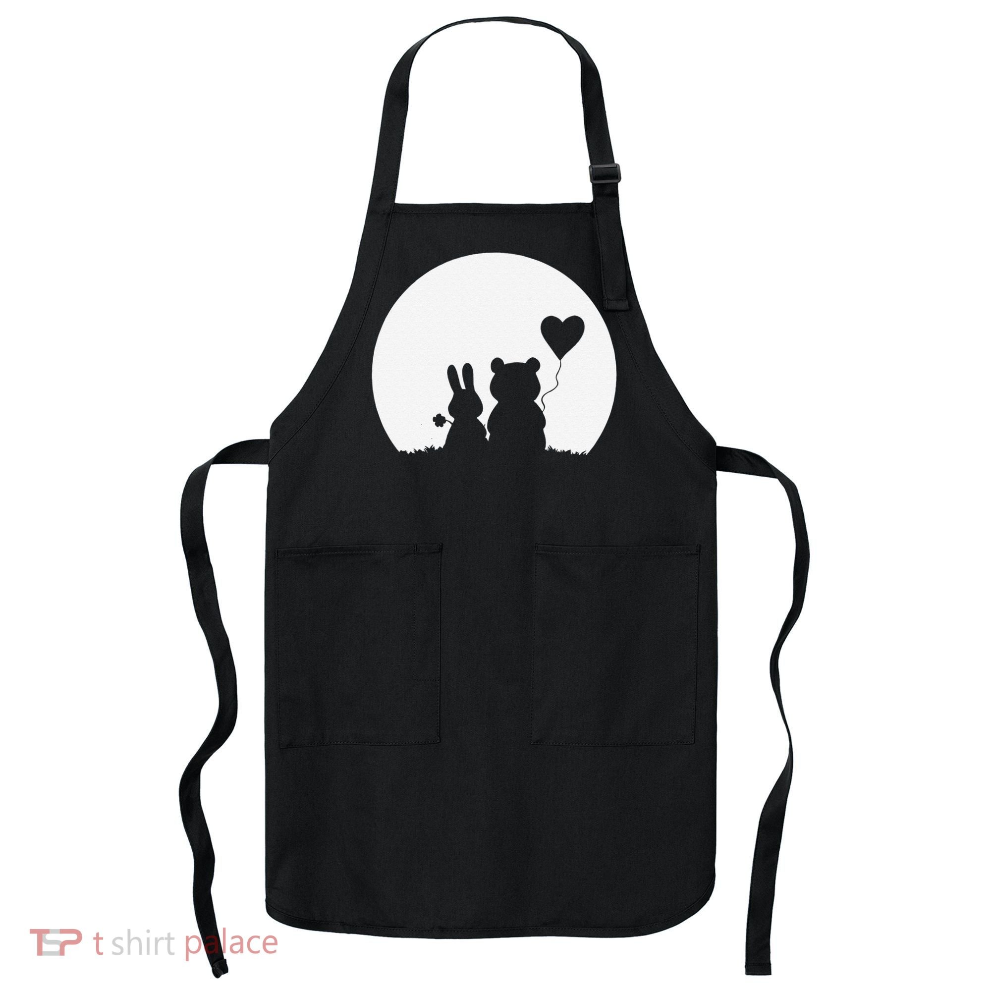 Cute Bunny Bear Love Couple Valentine's Day Rabbit Lover Apron