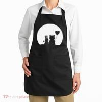 Cute Bunny Bear Love Couple Valentine's Day Rabbit Lover Apron thumb 2